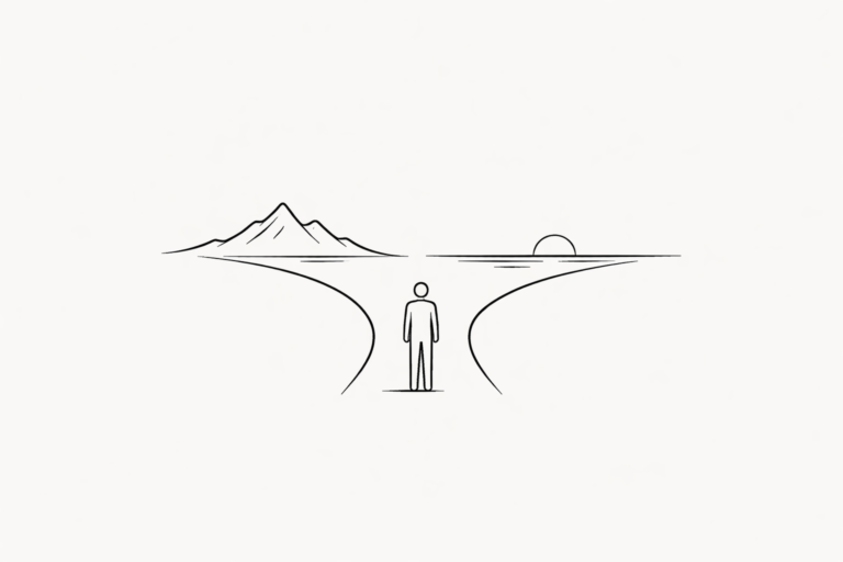 two road only one lead to fulfilled life